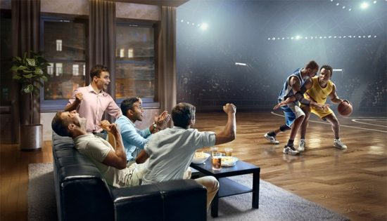 Agent watching game live